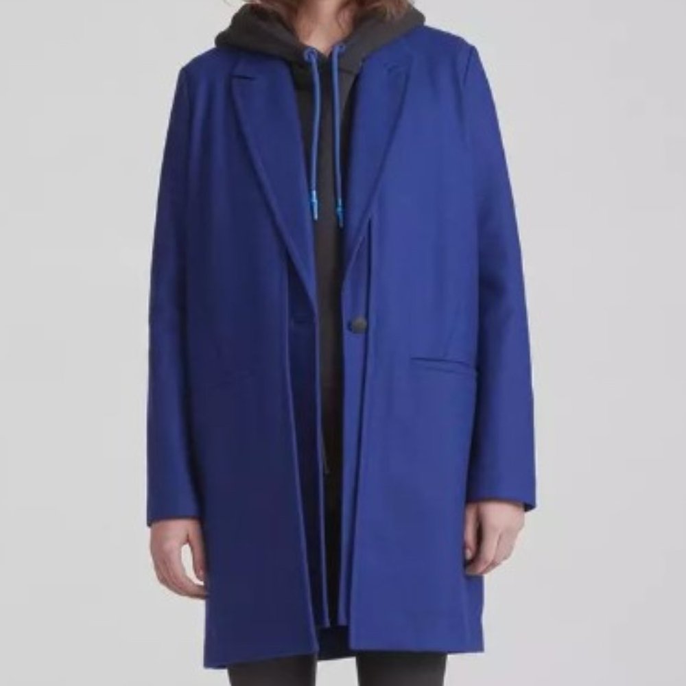 Rag & Bone blue Kaye Wool convertible coat size 6 NWT